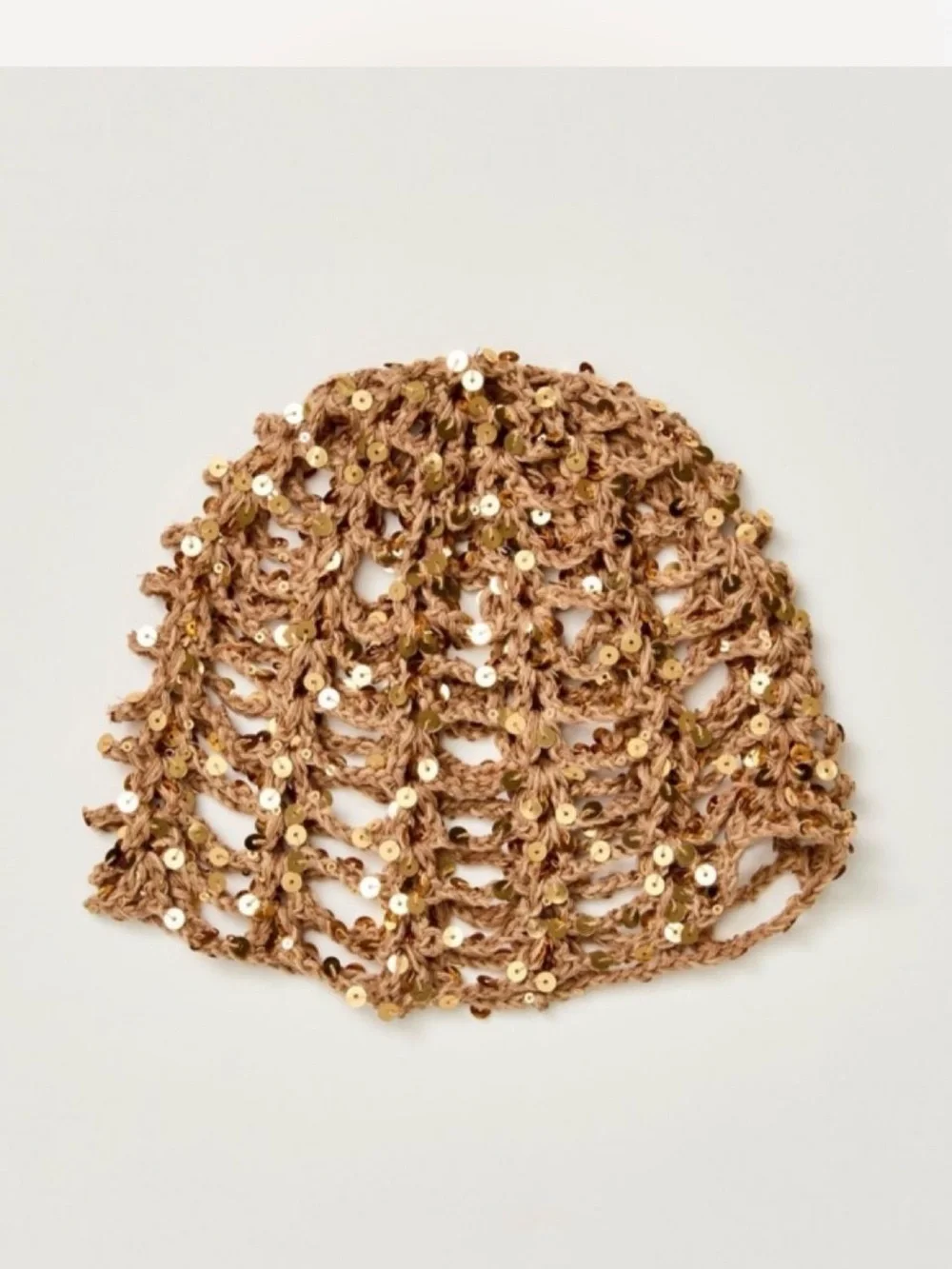 Free People Mila Sequin disco Crochet skull cap